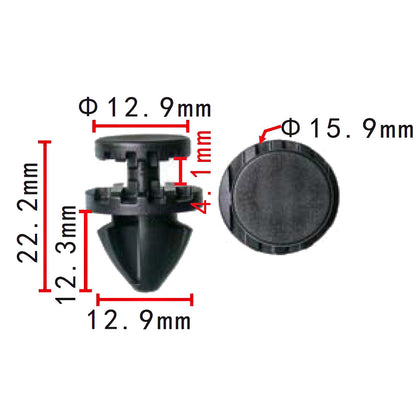 ya 5 8.7 Front wheel flare retainer clips quantity 20 DYC500010 for Land Rover Discovery 3 4