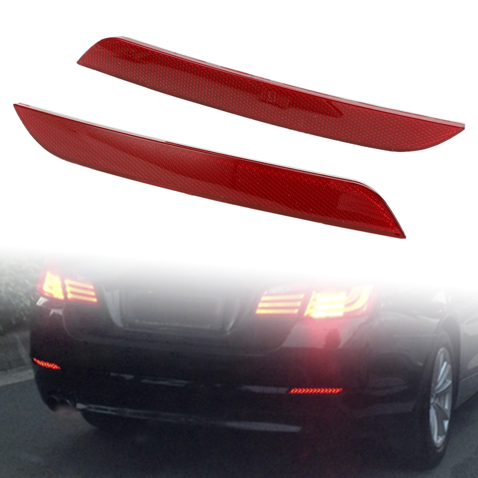 ya 1 8.5.2 Reflector Housing Tail Fog Lamp Light Fit For 5series F10/F18 2010-2013