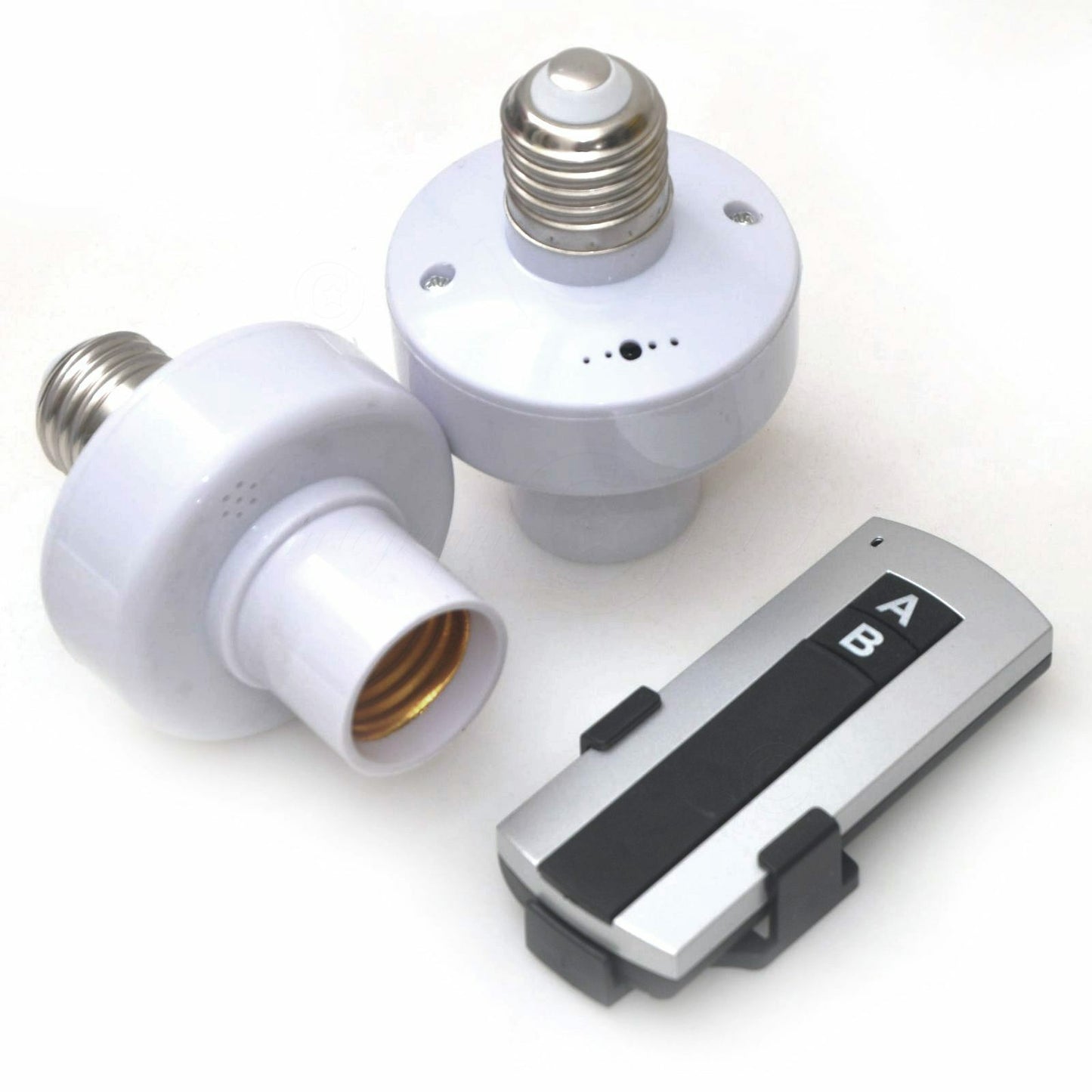 ya 14 10m Wireless RF Remote Control E27 Screw Light Lamp Holder 1 Switch With 2 Base