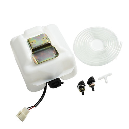 ya 5 8.7 Universal Windshield Washer Pump Reservoir Kit Fluid Reservoir Tank Bottle 12V