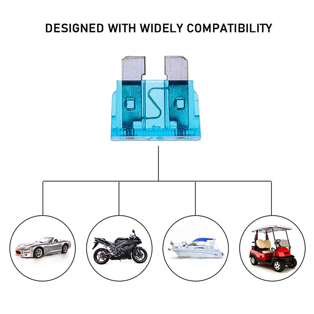 ya 5 8.7 for Mini Medium Standard Blade Fuse Assortment Kit APM 140Pc/Box For Car Motorcycle