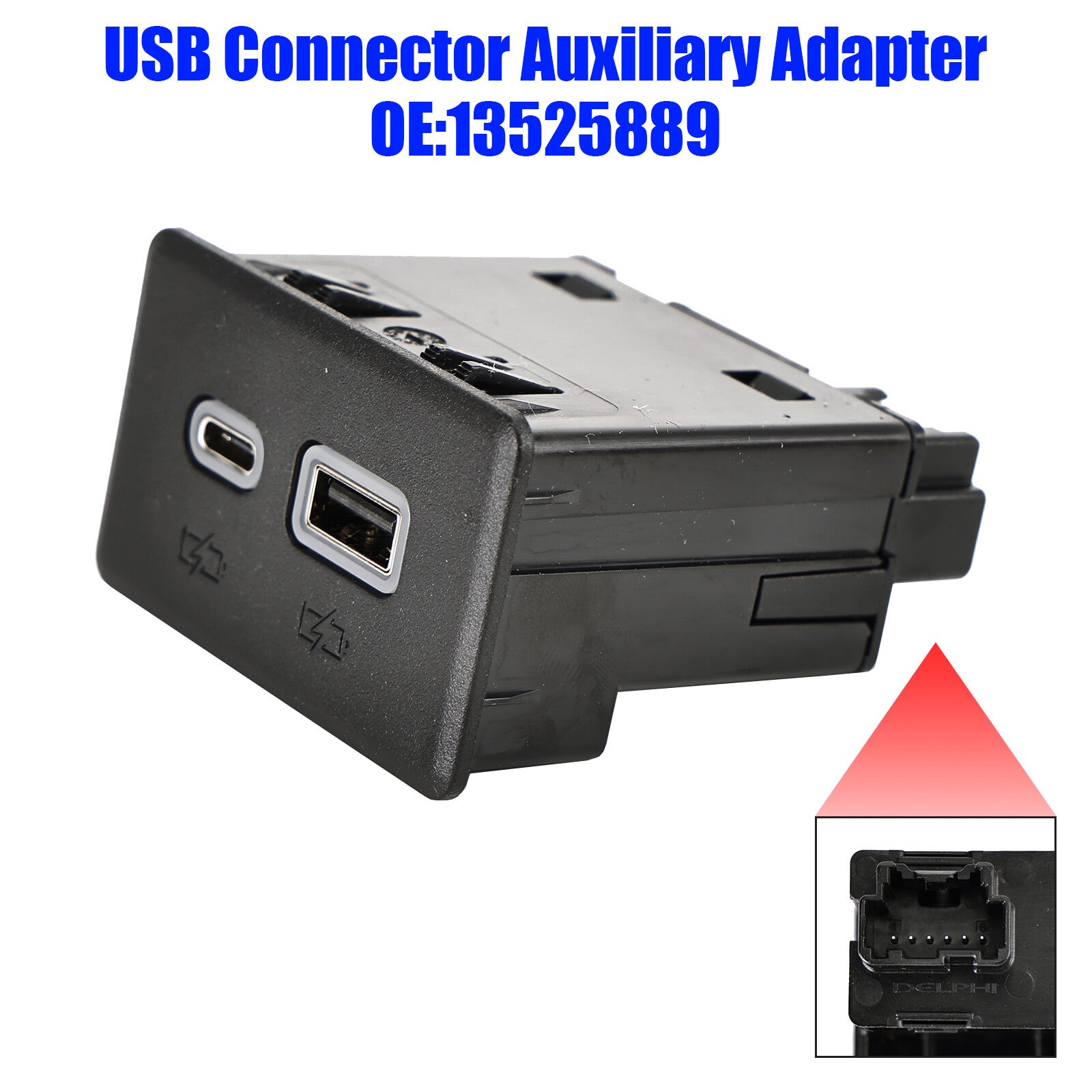 ya 1 8.5.1 USB Connector Auxiliary Adapter 13525889 for Silverado for Sierra 1500 2500 3500