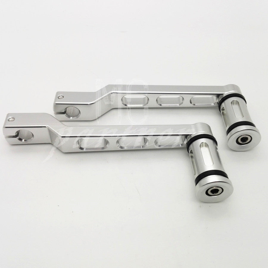 ya 5 8.7 Chrome Heel Toe Shift Lever W/ Shifter Peg for Harley Touring Softail Tri Glide