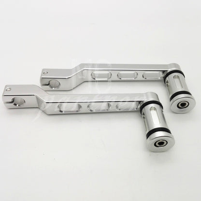 ya 5 8.7 Chrome Heel Toe Shift Lever W/ Shifter Peg for Harley Touring Softail Tri Glide