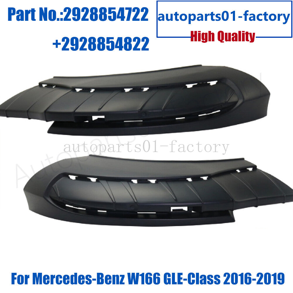 ya 3 6.23 1Pair Front Left+Right Bumper Cover for Mercedes-benz W166 GLE-Class 2016-2019