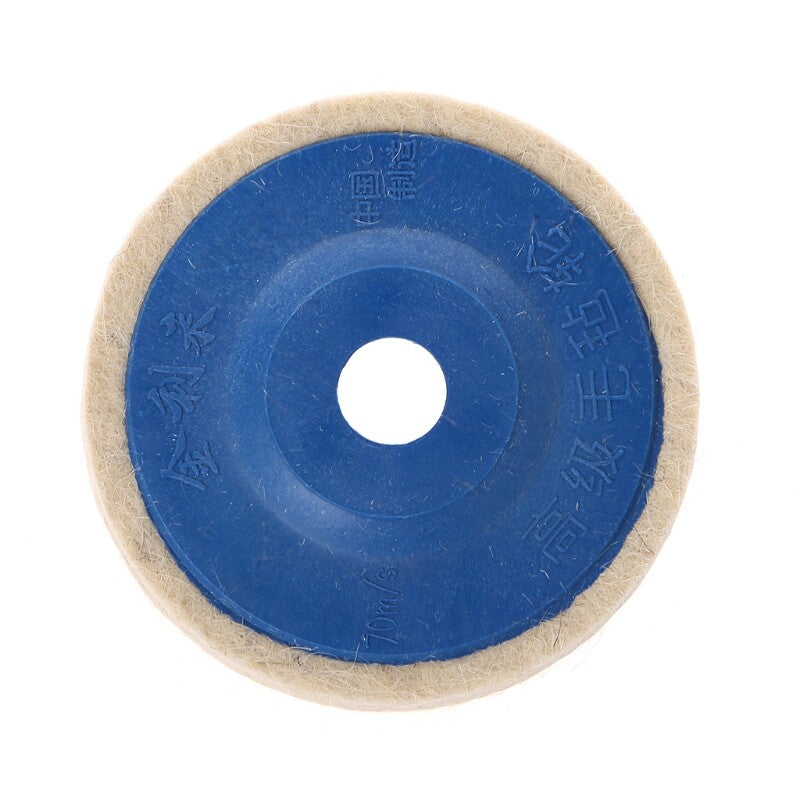 ya 17 5Pcs 4 Round Polishing Wheel Felt Wool Buffing Polishers Pad Buffer Disc Tools