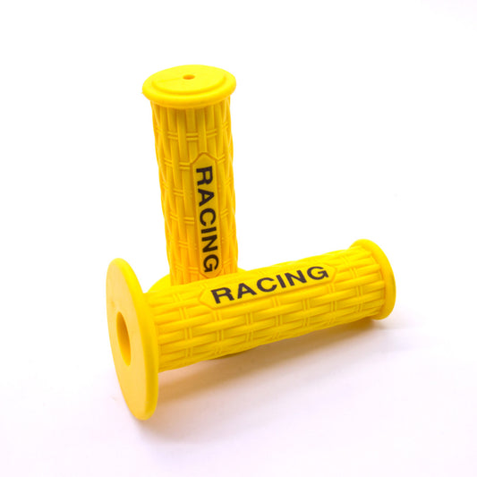 ya 6 6.13.2 7/8'' Yellow ATV Dirt Motorcycle Rubber Racing Handlebar Hand Grip Pit Dirt Bike