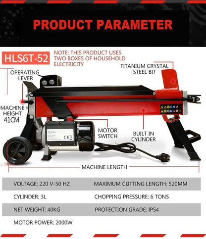 ya 26 Wood Splitting Machine Hydraulic Logging Wood Cutting Machine Wood Choppers 6T