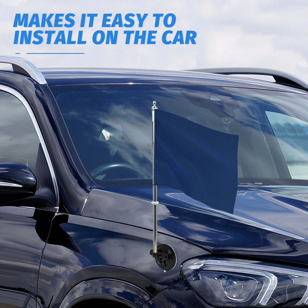 ya 5 8.7 Flag Pole Holder for Car Mount Suction Cup Flagpole Multipurpose for MAN Travel