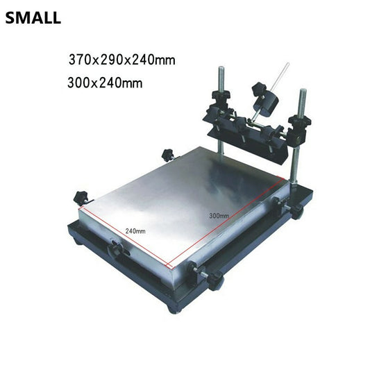 Manual solder paste printer,PCB SMT stencil printer S size 300x240mm B