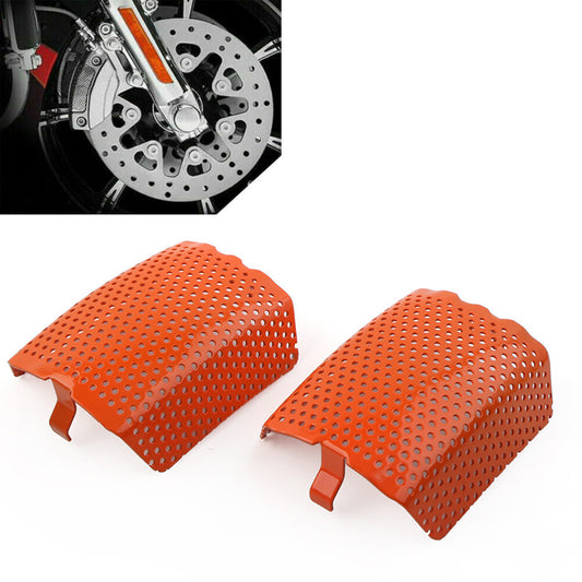 ya 4 6.17.2 2Pcs Steel Front Caliper Screen Inserts Fit for Harley V-Rod & Touring 2006-19