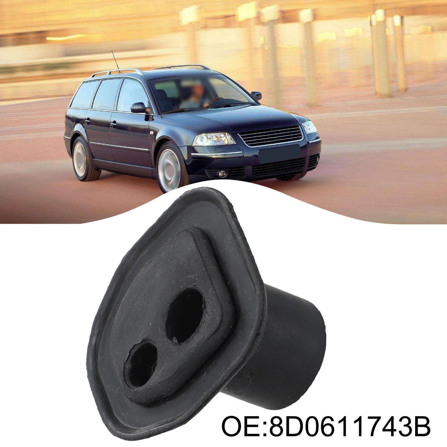 ya 1 7.4 Rubber Brake Vacuum Tube Connector 8D0611743B Fits for Passat B5 and For Fields