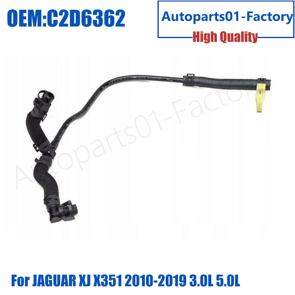 ya 5 8.7 C2D6362 Radiator Coolant-Recovery Tank Bottle Overflow Hose for Jaguar 13-15 XF