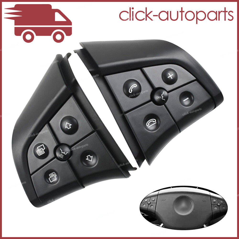 ya 13 2X Steering Wheel Control Switch 5 Button Black for Mercedes-Benz W164 W251 W245
