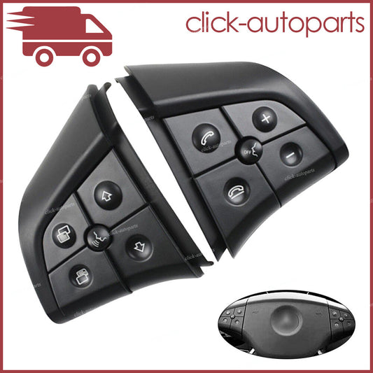 ya 13 2X Steering Wheel Control Switch 5 Button Black for Mercedes-Benz W164 W251 W245