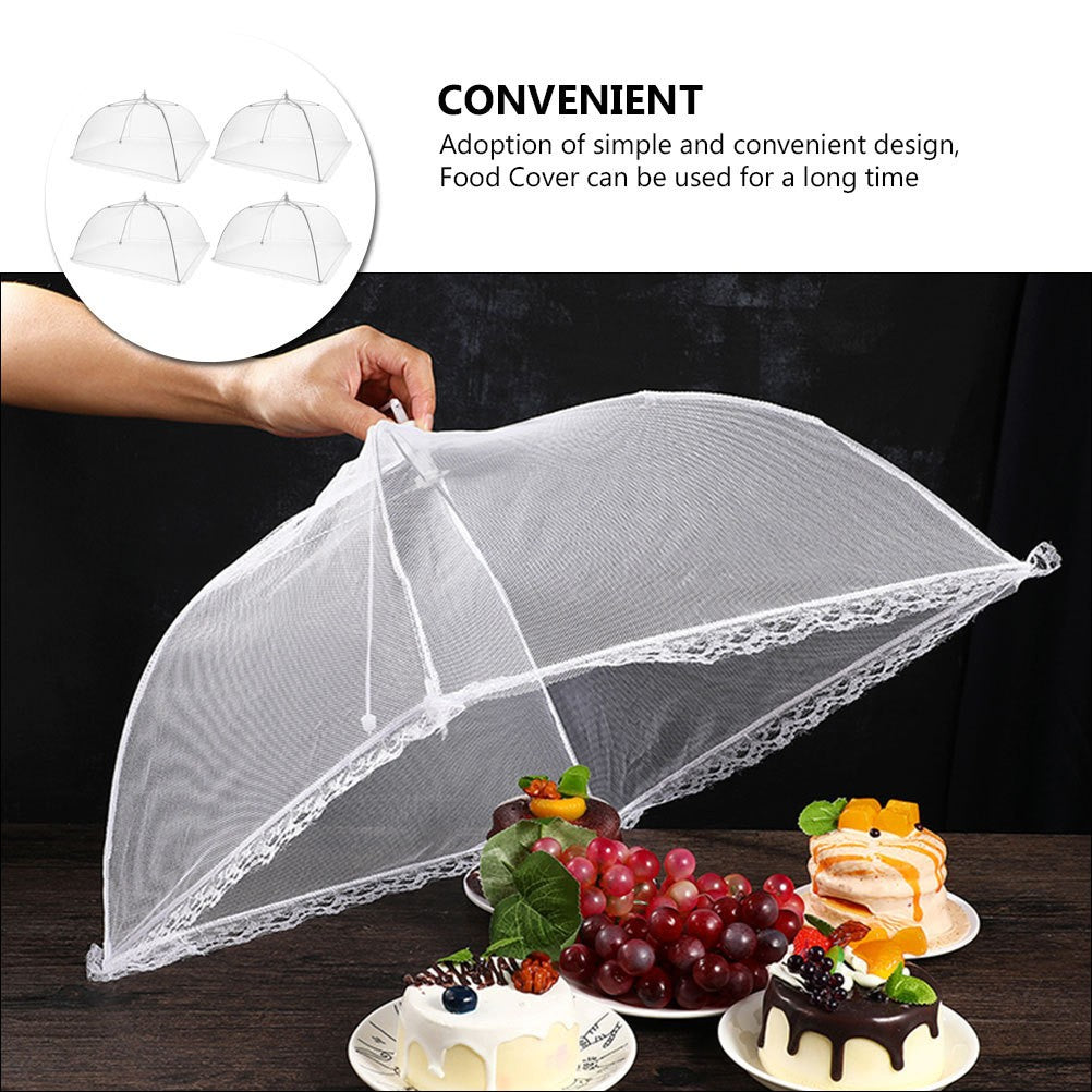 ya 26  4 Pcs Food Cover Umbrella Outdoor Table Protors Covers for Outdoors