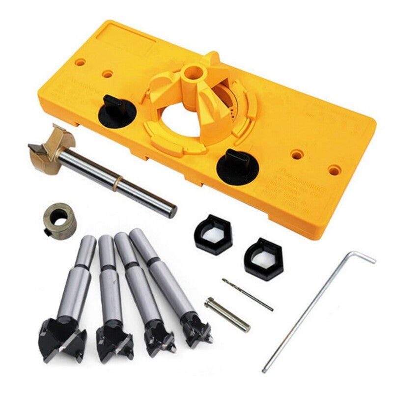 ya 25 Hinge Hole Opener 15-35mm Doweling Jig Joinery Boring Hole Drill Guide Tools