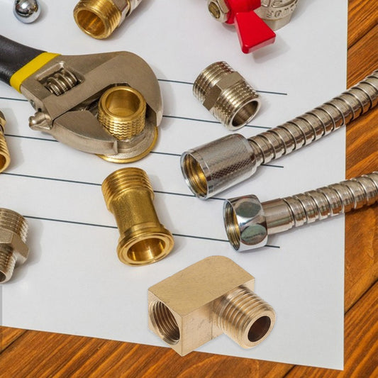 ya 2 7.16 4pcs Elbow Connector Brass Fittings Elbow Adapter Tubing Accessories