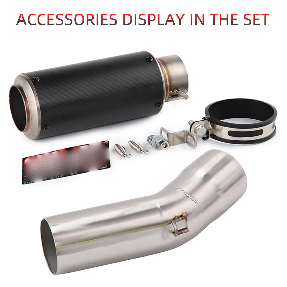 ya 5 8.7 Slip-On Pipe System Full Set Link Pipe Middle Pipe for Kawasaki ZX 10R 2008-2020