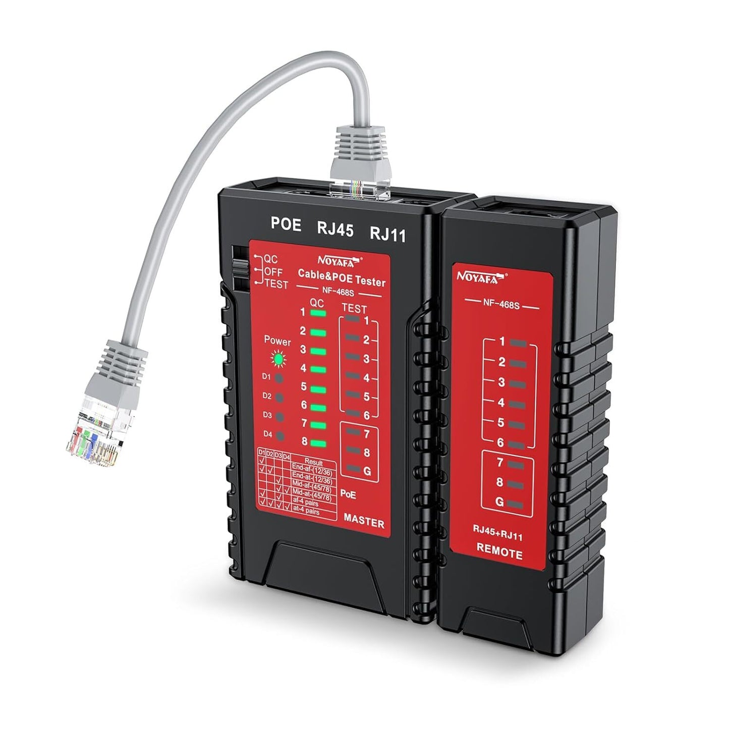 Network Cable Tester Ethernet Continuity Cable Mapper STP UTP Single-ended Teste
