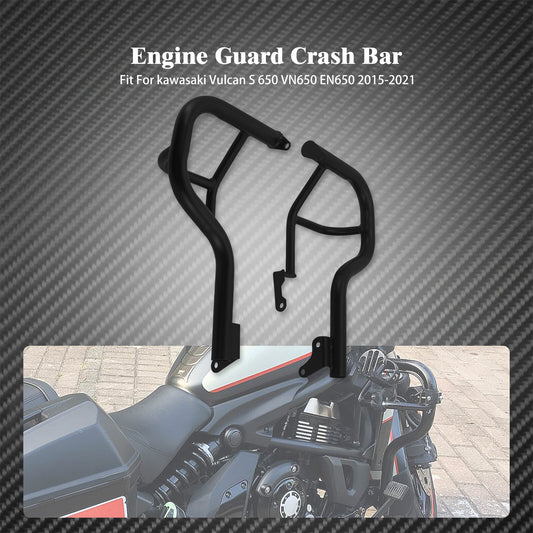 ya 2 6.30 Black Front Engine Guard Crash Bar Fit for Kawasaki Vulcan S 650 VN650 2015-2023