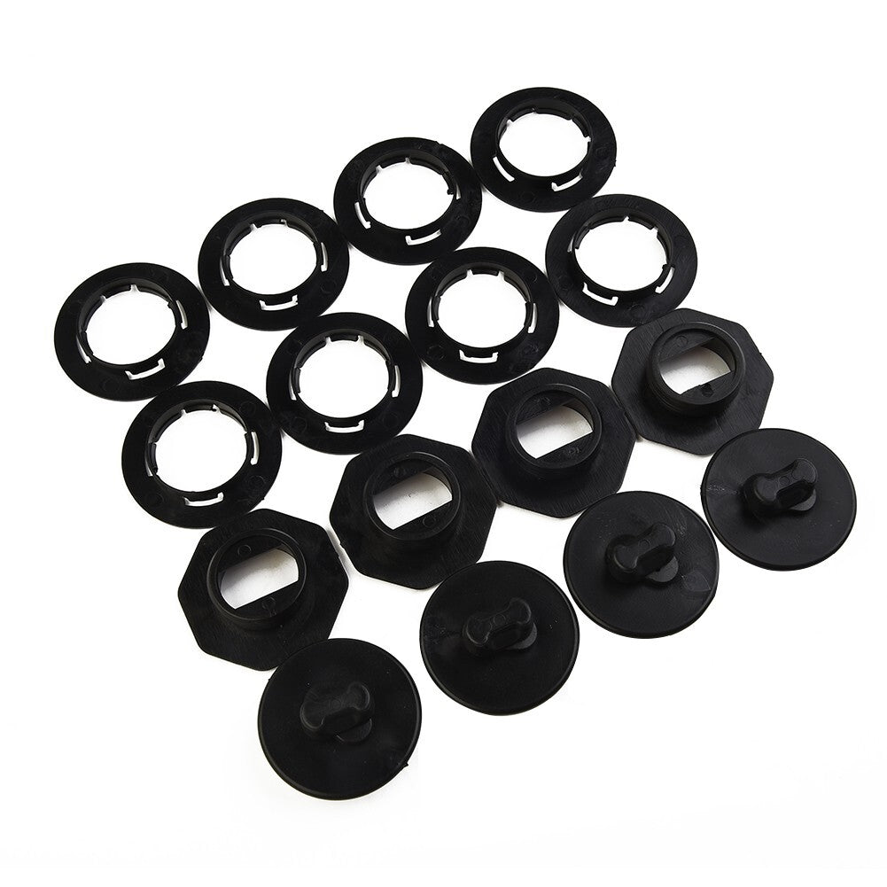 ya 5 8.7 4 Set Universal Car Floor Mat Clips Retainer Carpet Fixing-Clamps Holders Black