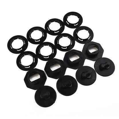 ya 5 8.7 4 Set Universal Car Floor Mat Clips Retainer Carpet Fixing-Clamps Holders Black