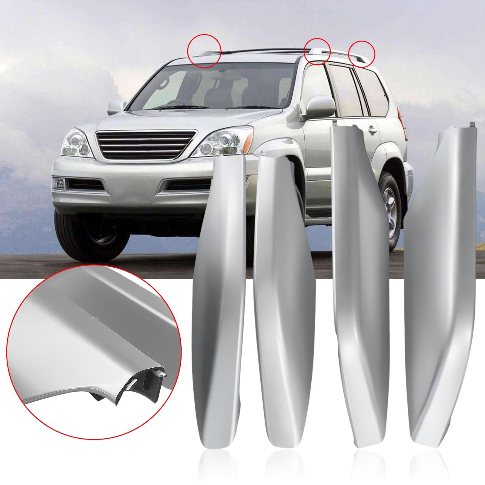 ya 5 8.7 4x End Cover Replace 4pcs End Cover Front Plastic Replace Shells Right