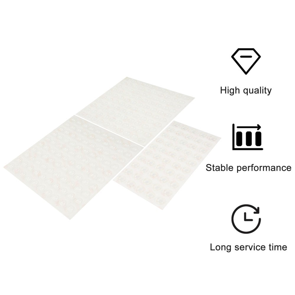 ya 5 8.7 250 Pcs Anti-collision Silicone Pad Adhesive Sound Dampening Clear Buffer