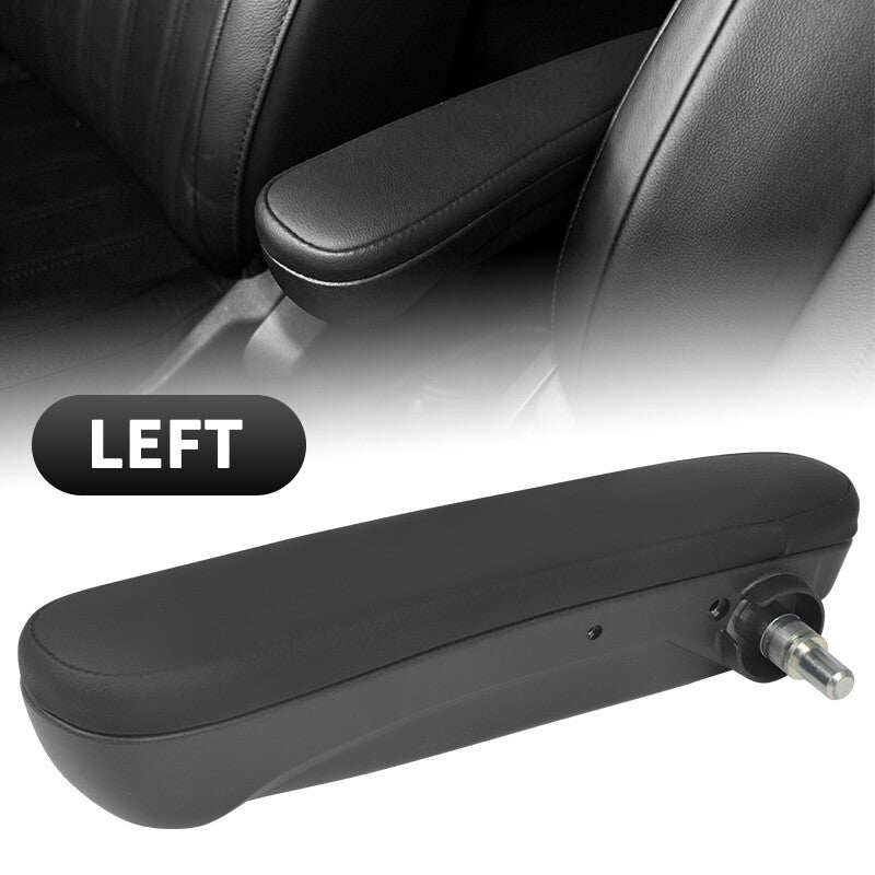 ya 5 8.7 Black PU Front for SEAT Armrest Port Side Suitable for Fiat 500 Abarth 2016 2017 2019