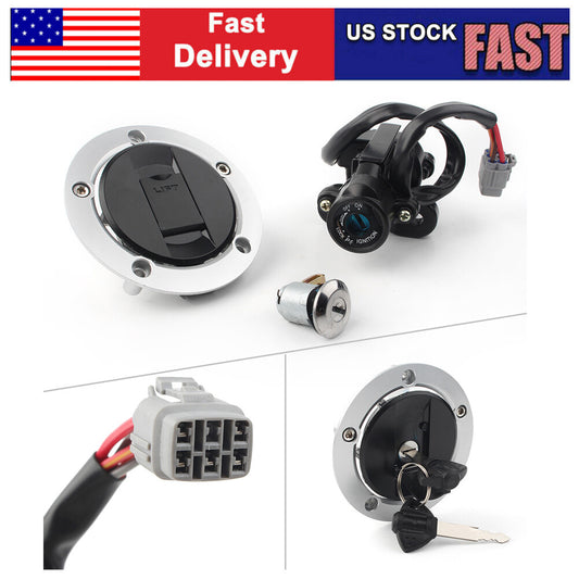 ya 4 6.22 Ignition Switch Fuel Gas Tank Cap Lock Key Set for Suzuki GSXR600 750 1000