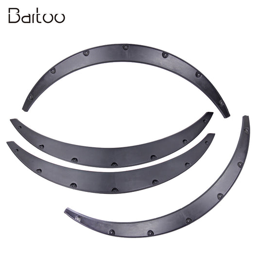 ya 7 6.10.3 Universal Car Mudguard Fender Flares Wheel Eyebrow Protector Accessories 4PCS