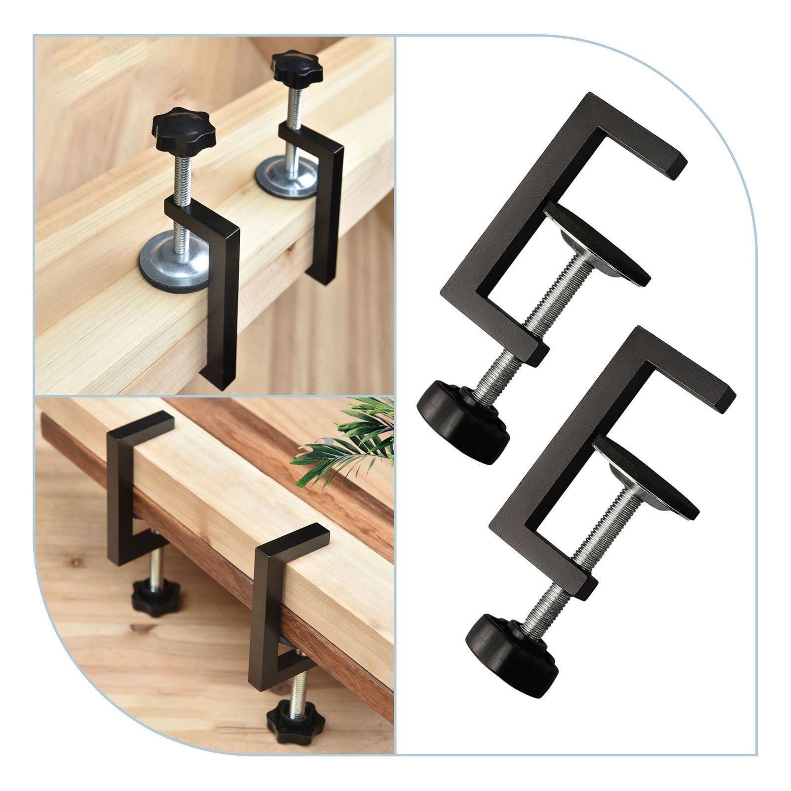 ya 25 Stable and Compact 1057mm Reversible For Woodworking C Clamp Pack of 2