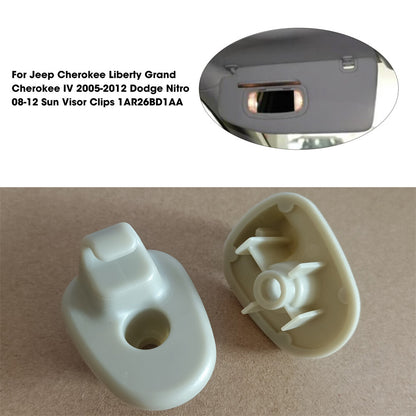 ya 5 8.7 2x Sun Visor Clips Retainer 1AR26BD1AA 1AR26DW1AA for Jeep Liberty & for Dodge Nitro