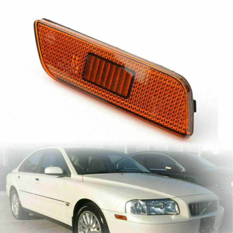 ya 1 8.5.1 1PC Front Bumper Side Marker Light Amber Right Side Fit for VOLVO S80 1998-2006
