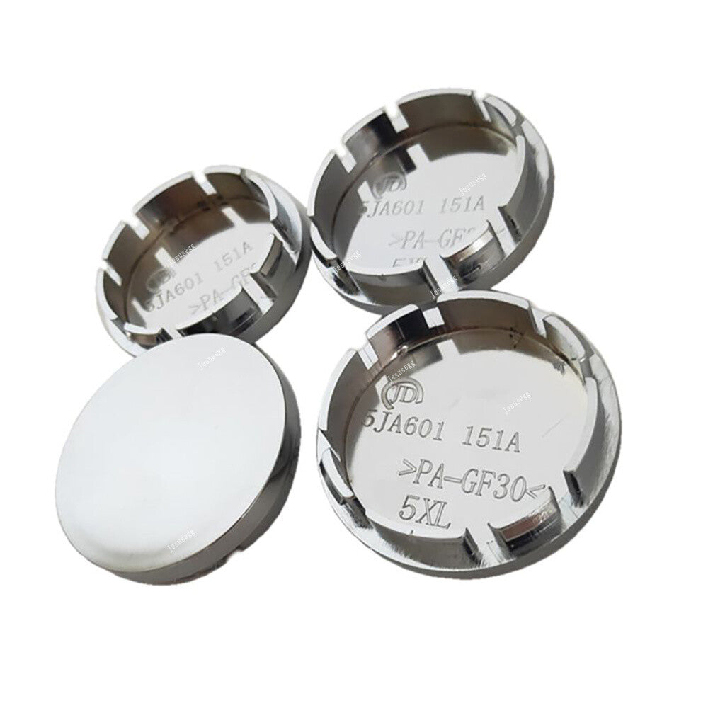 ya 1 7.4 4Pcs Wheel Rim Center Hub Cap Cover Wheel Center Cap Cover Universal Silver 56mm