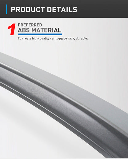 ya 5 8.7 for Toyota RAIZE BLACK & SILVER Plastic Paste Car Luggage Rack