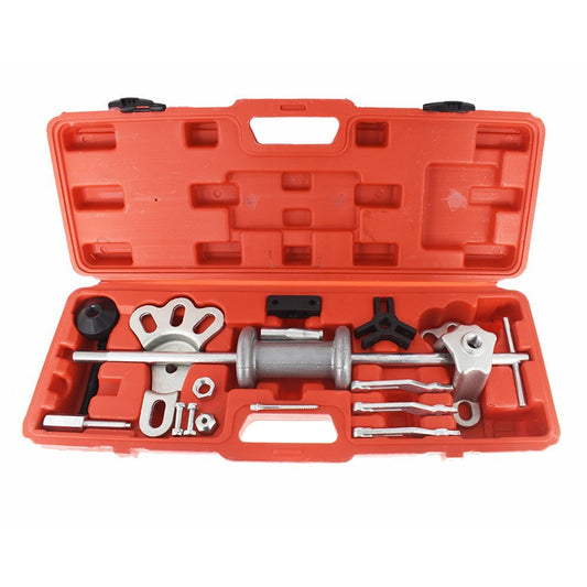 ya 1 7.13 17-Piece Slide Hammer Dent Extraction Tool Kit Wrench Adapter Shaft Bearing Hub Automatic Set