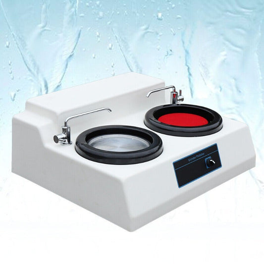 MP-2 Metallographic Sample Polishing Machine Double Disk Table Grinder-Polisher