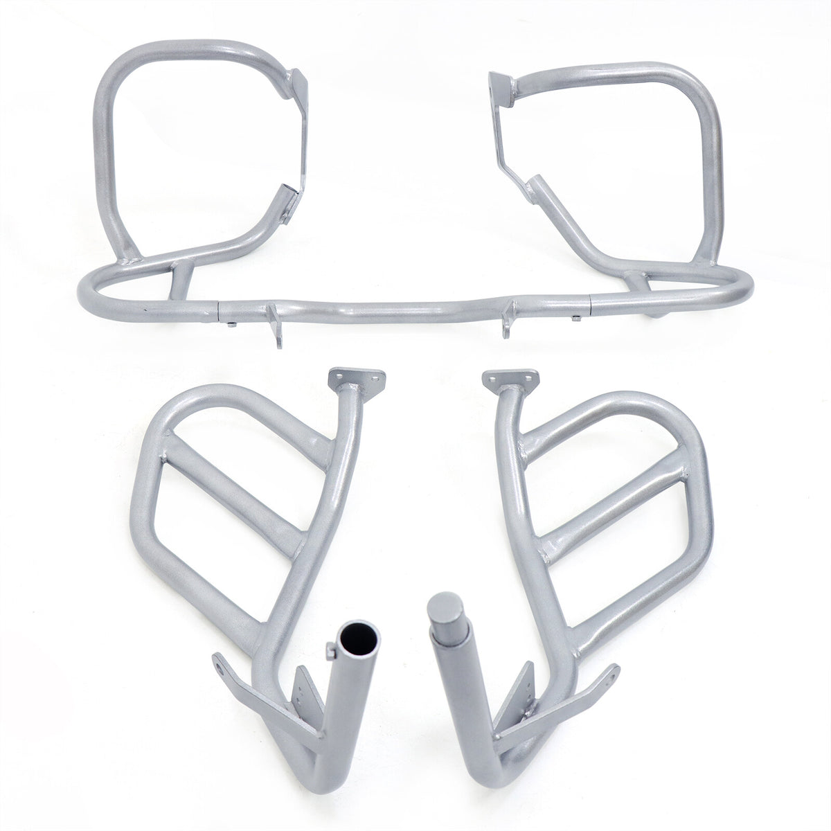 ya 5 8.7 Suitable for BMW R1200GS 2008 - 2012 Silver Road Engine Guard Upper and Lower Crash Bars