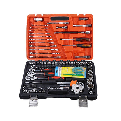 ya 26 121pcs Industrial Car Repair Tools 1/4'' 3/8'' 1/2'' Socket Wrench Screwdriver