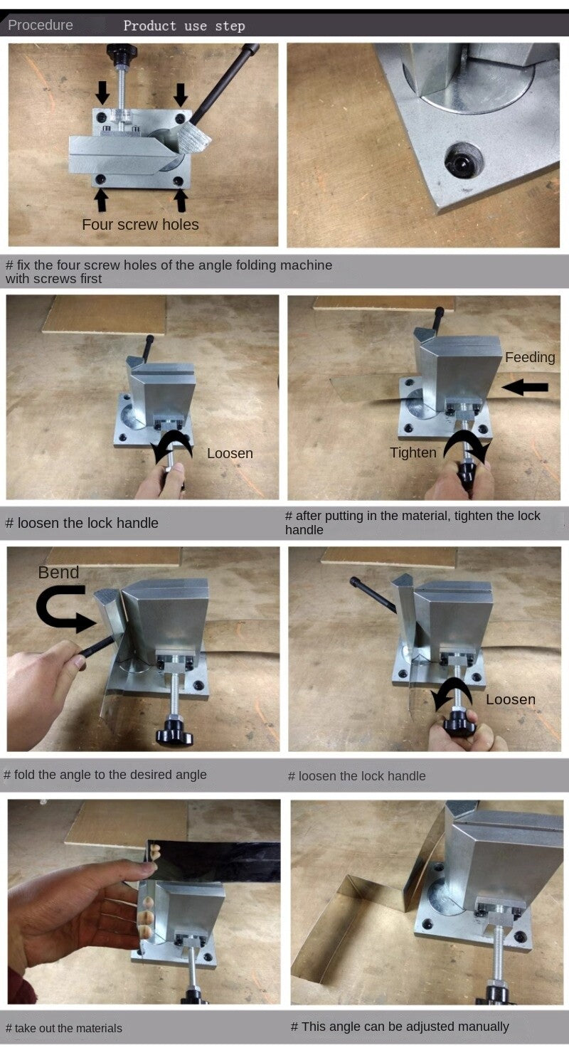 ya 26 Hot Selling Dual-axis Metal Channel Letter Strip Angle Bender Bending Tools
