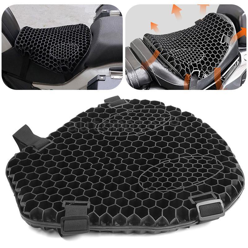 ya 5 8.7 Motorcycle for SEAT Comfort Gel for SEAT Cushion Pressure Relief Air Pad Universal Black