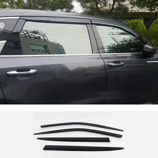ya 4 6.17 for Kia for Sorento 2021-23 ABS Black Car Window Visor Vent Shades Sun Rain Guard 4x