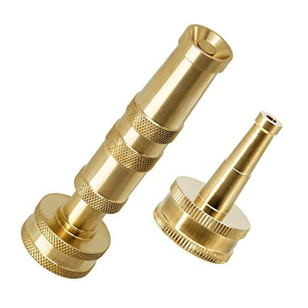ya 14 Adjustable Garden Hose Nozzle in Heavy Duty Brass for Efficient Water Flow