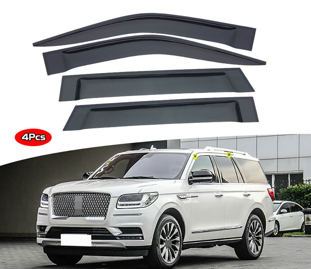 ya 4 6.17 for for Lincoln for Navigator 2018-2024 Window Wind Visor Sun Rain Guard Vent Deflectors