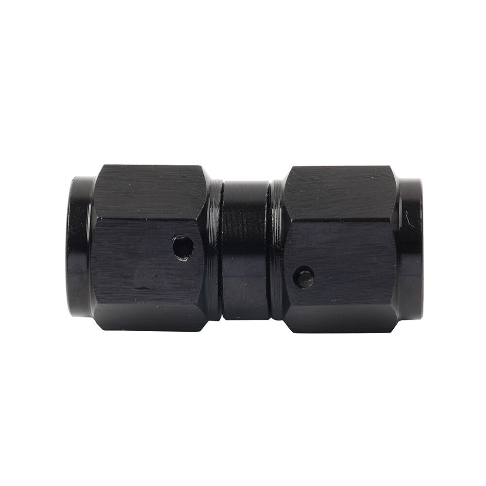 ya 10 5.29 4AN Female to Female Straight Swivel Coupler Union Fitting Adapter Black