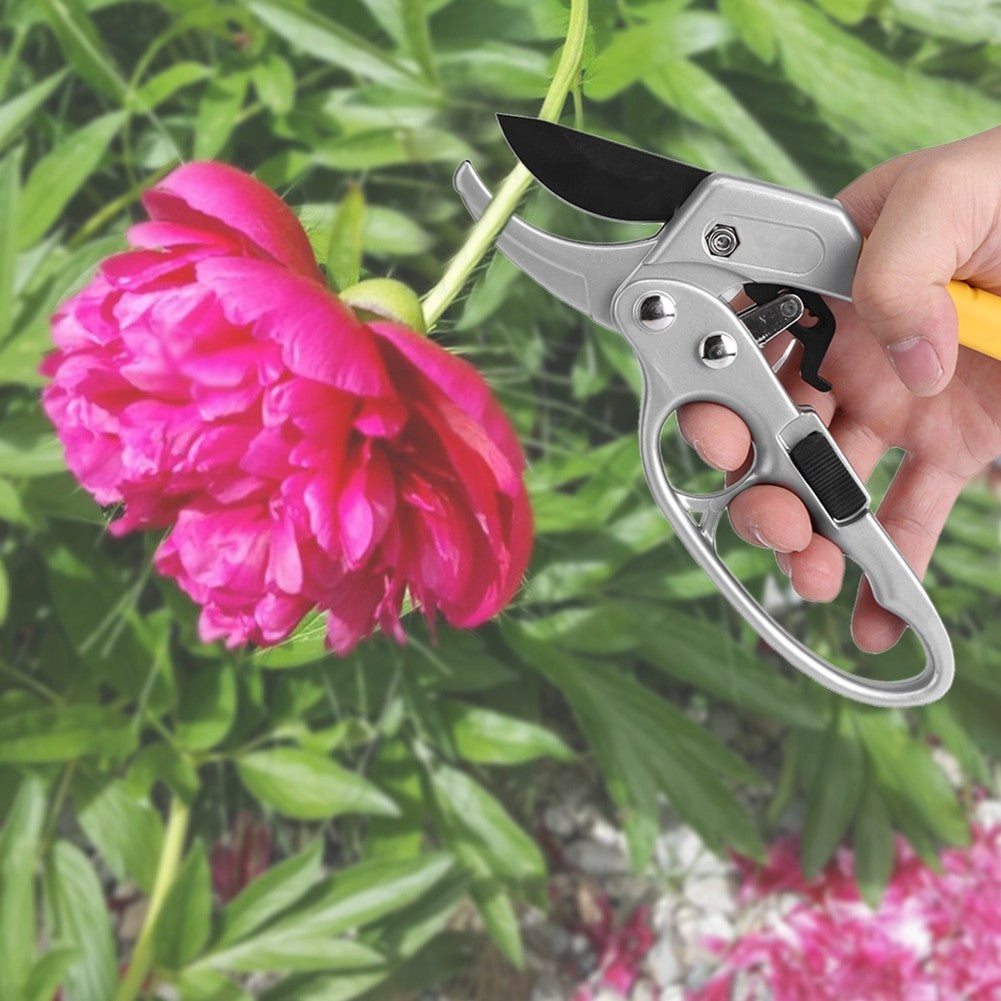 ya 25  Garden Pruning Shears Pruner Ratchet Scissors Branch Cutter Trimmer Home