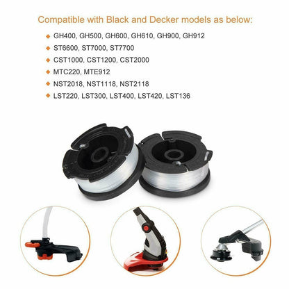ya 17 Efficient Trimmer Line  Cap Replacement 30ft for Black Decker String Trimmers