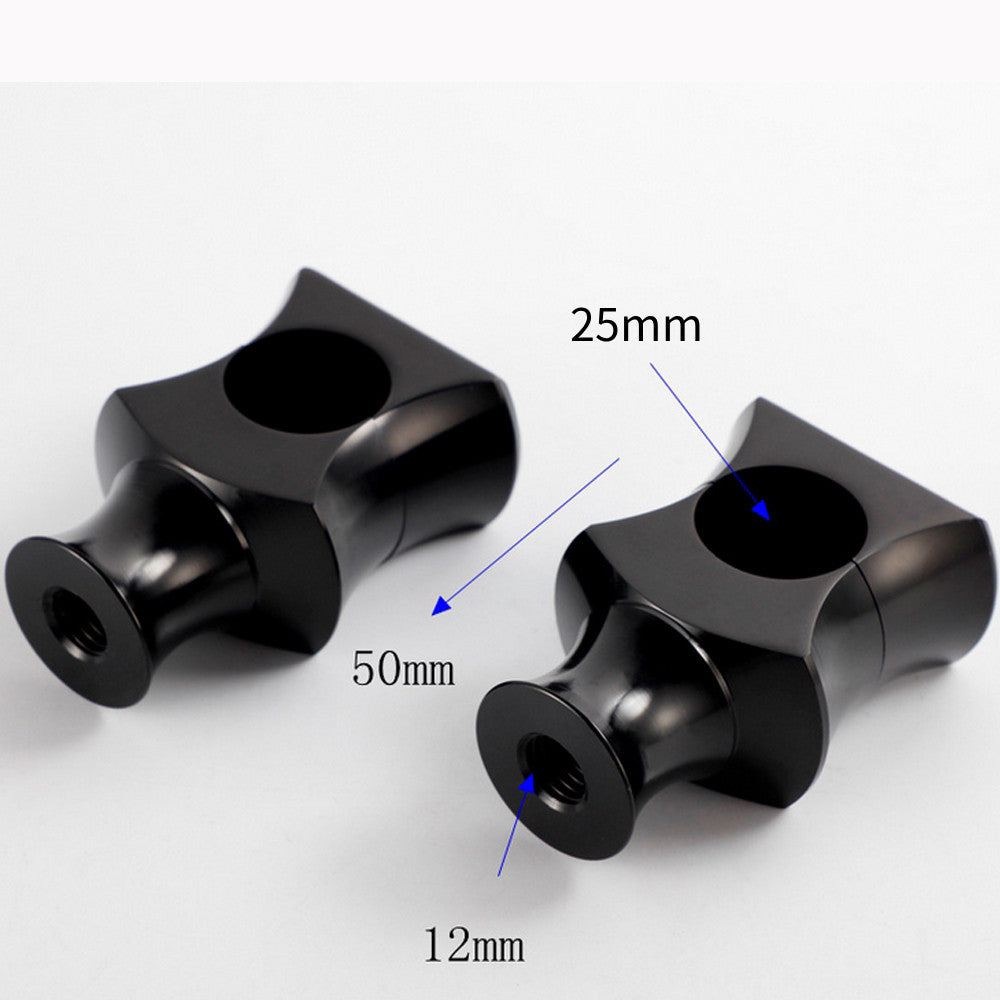 ya 5 8.7 1 Handlebar Risers Mount Black for Harley Cruiser Bobber Chopper Dyna Softail